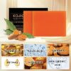 Organic Turmeric Soap Bar For Face, Kojic Acid Soap For Hyperpigmentation, Premium Japanese Formulated Kojic Soap Enriched With Vitamin C, Retinol, Collagen