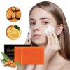 Organic Turmeric Soap Bar For Face, Kojic Acid Soap For Hyperpigmentation, Premium Japanese Formulated Kojic Soap Enriched With Vitamin C, Retinol, Collagen